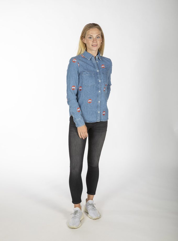 Zoe Karssen Women Jean Shirt